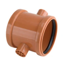 Airfit Pp Overschuifmof, 2x Manchet, Uitwendig 2 Nokken, Roodbruin, 160 Mm