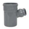 Airfit HT Verloop T-stuk 45° – 88°, Verstelbaar, Pp, 2x Manchet X Spie, Grijs, 110 X 50 Mm