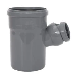 Airfit HT Verloop T-stuk 45° – 88°, Verstelbaar, Pp, 2x Manchet X Spie, Grijs, 110 X 50 Mm