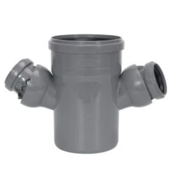 Airfit HT Verloop Dubbel T-stuk 0° – 88°, Verstelbaar, Pp, 3x Manchet X Spie, Grijs, 110x50x50 Mm