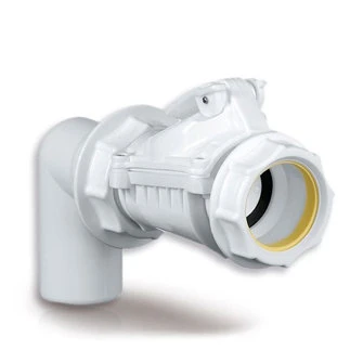 Karmat Pp Terugslagklep Met Rvs Klep En Knie, 50 Mm, Grijs 3 Karmat Pp Terugslagklep Met Rvs Klep En Knie, 50 Mm, Grijs