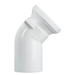 Abu Closet Aansluitbocht Met Keerklep, 45°, 110 Mm