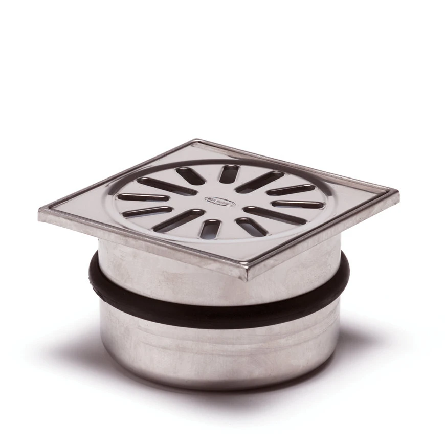 Afvoerput, Rvs, Niet In Hoogte Verstelbaar, Onderuitlaat, 100 X 100 Mm 3 Afvoerput, Rvs, Niet In Hoogte Verstelbaar, Onderuitlaat, 100 X 100 Mm