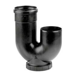 Dyka Pp Sifon Met Schroefdeksel, Zwart, Manchet X Spie, 110 Mm