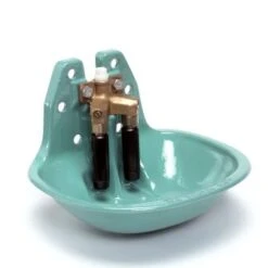 Suevia Dubbele Drinkbak, Gietijzer, Type 19 R, Met Dubbel Staafventiel, Voor Rundvee