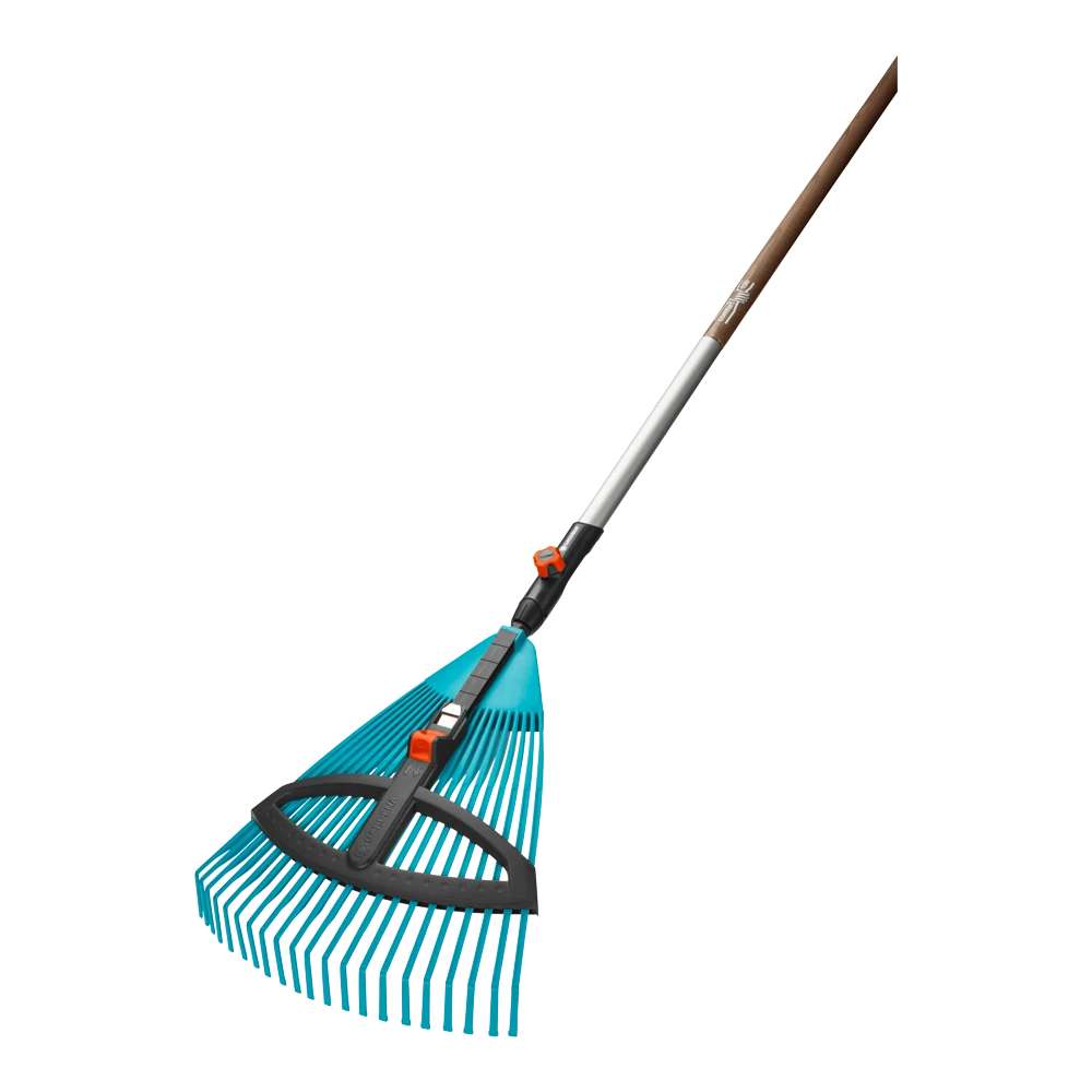 Combisysteem Kunststof Bladhark, Verstelbaar Met Steel - 35cm - Gardena 3 Combisysteem Kunststof Bladhark, Verstelbaar Met Steel - 35cm - Gardena