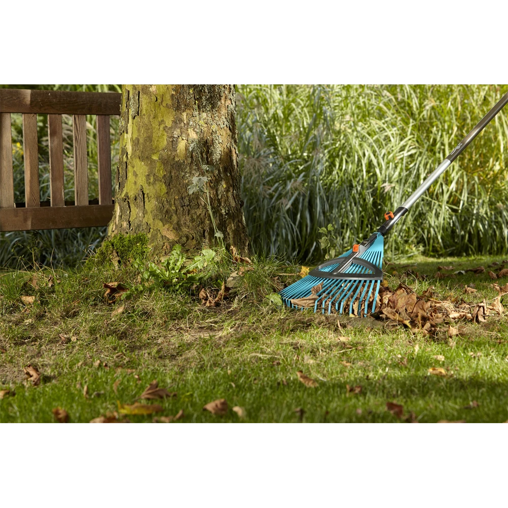 Combisysteem Kunststof Bladhark, Verstelbaar Met Steel - 35cm - Gardena 5 Combisysteem Kunststof Bladhark, Verstelbaar Met Steel - 35cm - Gardena - Afbeelding 3