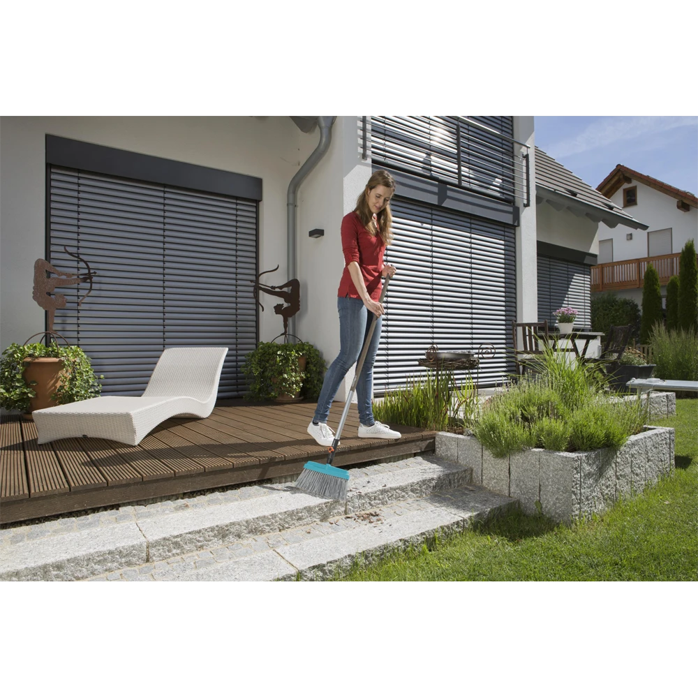 Combisysteem Terrasbezem - 32cm - Grijs - Gardena 7 Combisysteem Terrasbezem - 32cm - Grijs - Gardena - Afbeelding 5