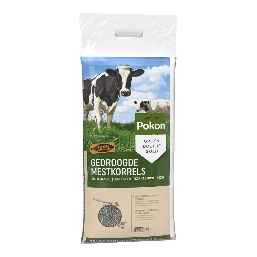 Pokon Gedroogde Mestkorrel 10kg - Tuinplanten Voeding, Gazonmeststof 3 Pokon Gedroogde Mestkorrel 10kg - Tuinplanten Voeding, Gazonmeststof