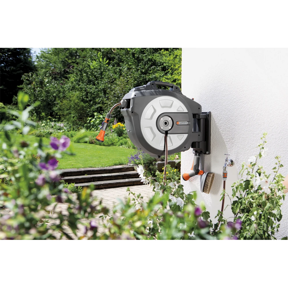 Roll-up Auto Met Broes - 35m - Wit - Gardena 5 Roll-up Auto Met Broes - 35m - Wit - Gardena - Afbeelding 3