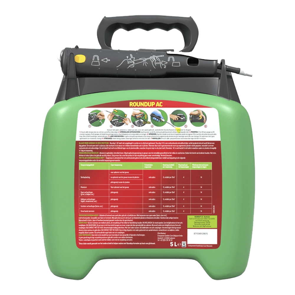 ROUNDUPu00ae AC Snel Onkruidvrij Onkruiddrukspuit 5L - Onkruid En Aanslag 4 ROUNDUPu00ae AC Snel Onkruidvrij Onkruiddrukspuit 5L - Onkruid En Aanslag - Afbeelding 2