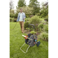 Slangenwagen AquaRoll Easy Set - L - 50m - Gardena -Tuinverzorgingswinkel slangenwagen aquaroll easy set l 50m gardena 4 7