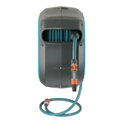 Wandslangenbox RollUp - M/L - 25m - Blauw - Gardena -Tuinverzorgingswinkel wandslangenbox rollup m l 25m blauw gardena 2 7