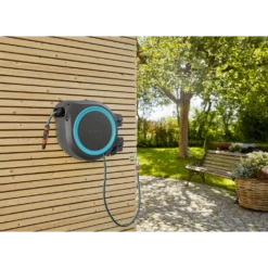 Wandslangenbox RollUp - XL - 35m - Blauw - Gardena -Tuinverzorgingswinkel wandslangenbox rollup xl 35m blauw gardena 5 7